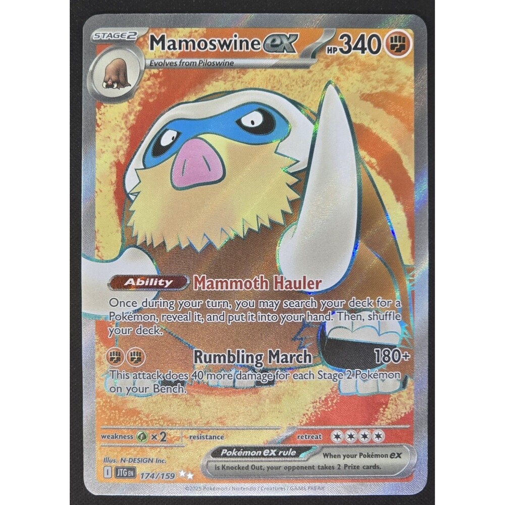 Mamoswine ex - 174/159 - Pokemon Journey Together Ultra Rare NM